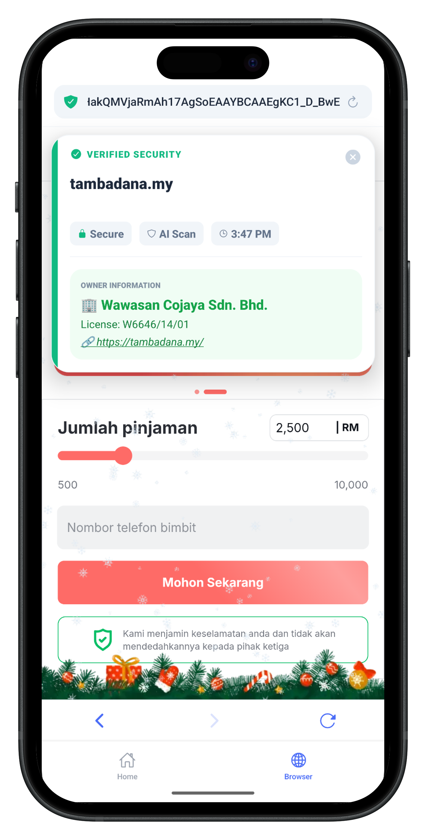 SECURIO mobile app preview